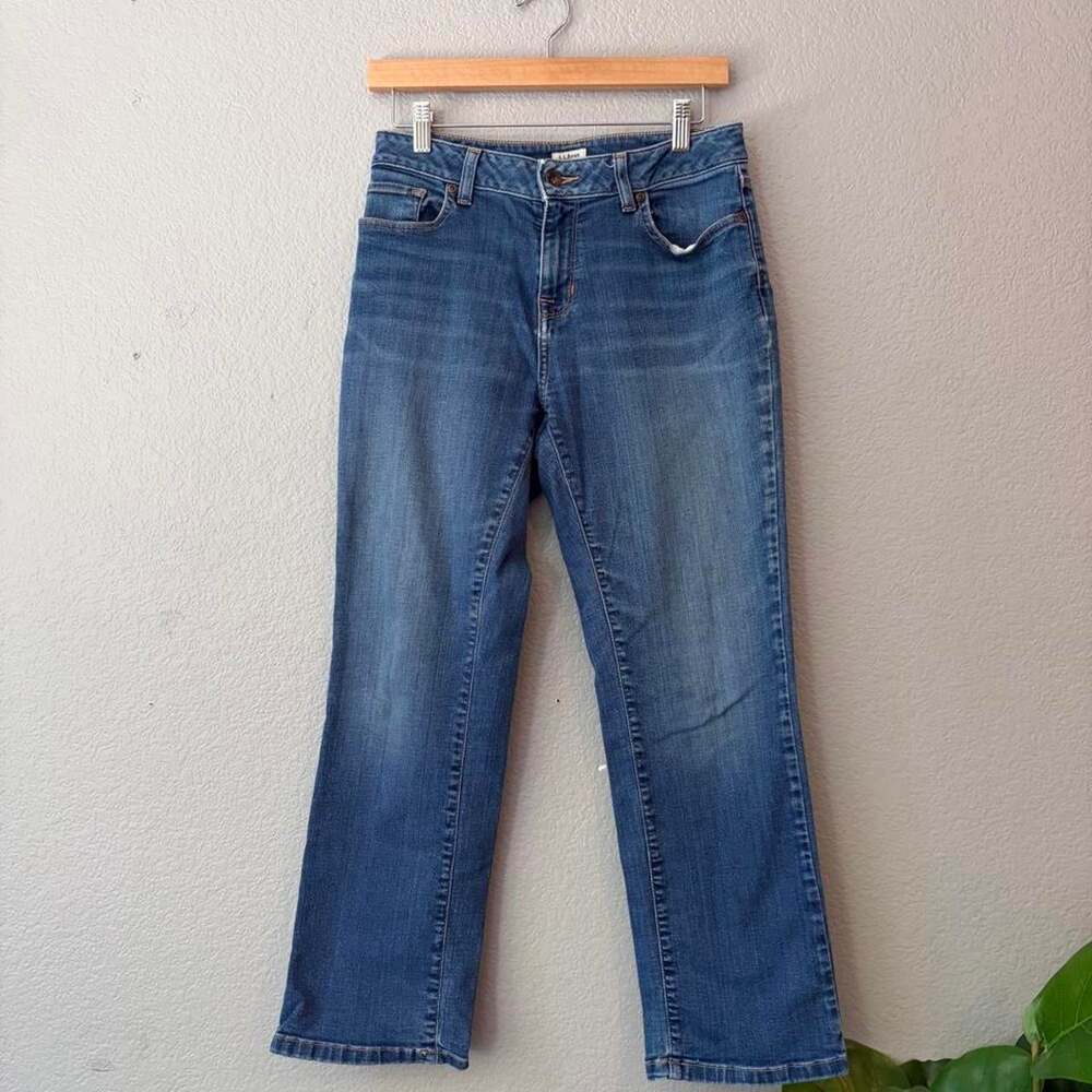 L.L.Bean Women's Blue and Navy Jeans
